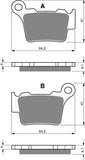 Goldfren AD Bremsbeläge: AD191 ≈ FA368 / VD997 / FDB2165 / SBS791