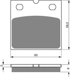 Goldfren AD Bremsbeläge: AD197 ≈ FA077