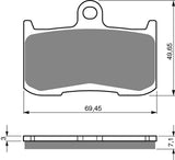 Goldfren AD Bremsbeläge: AD207 ≈ FA347 / VD443 / FDB2158 / SBS782