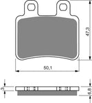 Goldfren AD-Bremsbeläge hinten: Yamaha DT50 DT 50 (2003-2008)
