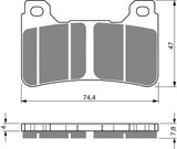 Goldfren AD Bremsbeläge: AD214 ≈ FA390 / VD170 / FDB2181 / SBS809