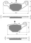 Goldfren AD Bremsbeläge hinten: Suzuki RM85 RM 85 (2005-2013)