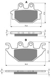 Goldfren AD Bremsbeläge: AD230 ≈ FA377 / VD9026 / FDB2184 / SBS810
