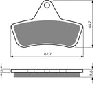 Goldfren AD Bremsbeläge: AD232 ≈ FA271 / VD965 / FDB2178 / SBS758