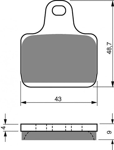 Goldfren AD Bremsbeläge: AD239 ≈ FA435
