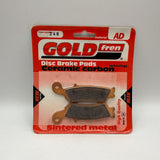 Goldfren AD Bremsbeläge: AD248 ≈ FA450 / VD280 / FDB2219ZR / SBS840