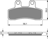 Goldfren AD Bremsbeläge: AD250 ≈ FA448