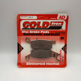 Goldfren AD Bremsbeläge: AD253 ≈ FA444 / VD278/2 / FDB2230 / SBS849