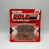 Goldfren AD Bremsbeläge: AD258 ≈ FA447 / VD9031 / FDB2260 / SBS841 / SBS901