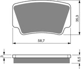 Goldfren AD Bremsbeläge: AD260 ≈ FA463 / SBS867