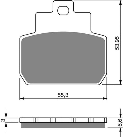 Goldfren AD Bremsbeläge: AD263 ≈ FA425 / FDB2207 / SBS831