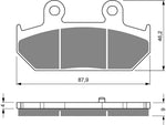 Goldfren AD-Bremsbeläge hinten: Suzuki AN650 AN 650 (2003-2013)