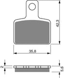 Goldfren AD Bremsbeläge: AD282 ≈ FA495 / FDB2267SG / SBS895
