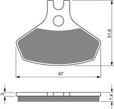 Goldfren AD Bremsbeläge: AD291 ≈ FA468