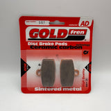 Goldfren AD Bremsbeläge: AD307 ≈ FA612 / VD9058 / FDB2262SG / SBS885