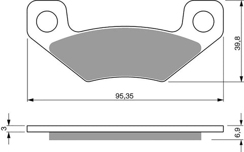 Goldfren AD Bremsbeläge: AD315 ≈ FA398 / / FDB2272SG