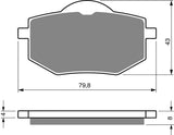 Goldfren AD Bremsbeläge: AD322 ≈ FA136 / VD246 / FDB591 / SBS616