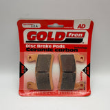 Goldfren AD Bremsbeläge: AD324 ≈ FA296 / VD166 / SBS734