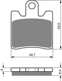 Goldfren AD Bremsbeläge: AD326 ≈ FA423/4 / FA283 / VD353 / FDB2085 / SBS146 / SBS740