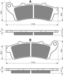 Goldfren AD Bremsbeläge hinten: Honda GL1800 GL 1800 (2001-2010)
