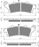 Goldfren AD Bremsbeläge hinten: Honda GL1800 GL 1800 (2001-2010)