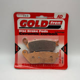 Goldfren AD Bremsbeläge: AD333 ≈ FA608 / FDB2288 / SBS212