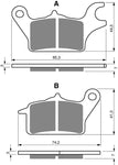 Goldfren AD-Bremsbeläge vorn: Honda AFS110 AFS 110 (2013)