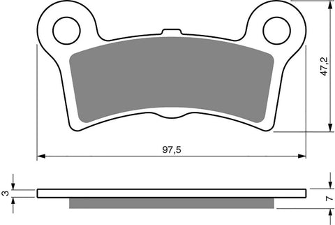 Goldfren AD Brake Pads: AD354 ≈ FA605/4