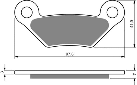 Goldfren AD Brake Pads: AD356 ≈ FA609R