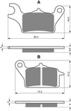 Goldfren AD Bremsbeläge: AD358 ≈ FA652 / FDB2297 / SBS223