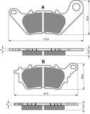 Goldfren AD Bremsbeläge: AD370 ≈ FA662 / VD290 / FDB2283 / SBS932