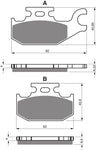 Goldfren AD-Bremsbeläge hinten: Suzuki UX150 UX 150 (2008-2010)