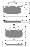 Goldfren AD-Bremsbeläge hinten: Suzuki UX150 UX 150 (2008-2010)