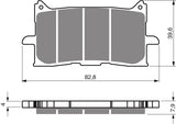 Goldfren AD Bremsbeläge: AD379 ≈ FA679 / VD187 / FDB2294 / SBS940