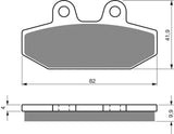 Goldfren AD Bremsbeläge: AD395 ≈ FA710