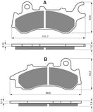 Goldfren AD Bremsbeläge: AD398 ≈ FA716 / FDB2313