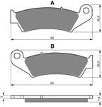 Bremsbeläge vorne: Honda AX1 AX 1 (1989-1993)