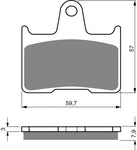 Bremsbeläge hinten Kawasaki GTR1400 GTR 1400 (2008-2018)