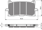 Bremsbeläge vorne: Honda CB125 CB 125 (2015-2024)