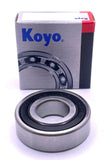 Koyo Motorcycle Wheel Bearing - 6200-2RS - 10mm x 30mm x 9mm