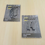 Bremsbelagsatz vorne und hinten: Kawasaki KLX650 KLX 650 (1993-1995)