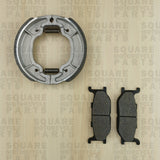 Bremsbeläge vorne und Bremsbacken hinten: Yamaha SRV250 SRV 250 (1992-1997)