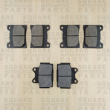 Bremsbelagsatz vorne und hinten: Yamaha FZ400 FZ 400 (1984-1987)